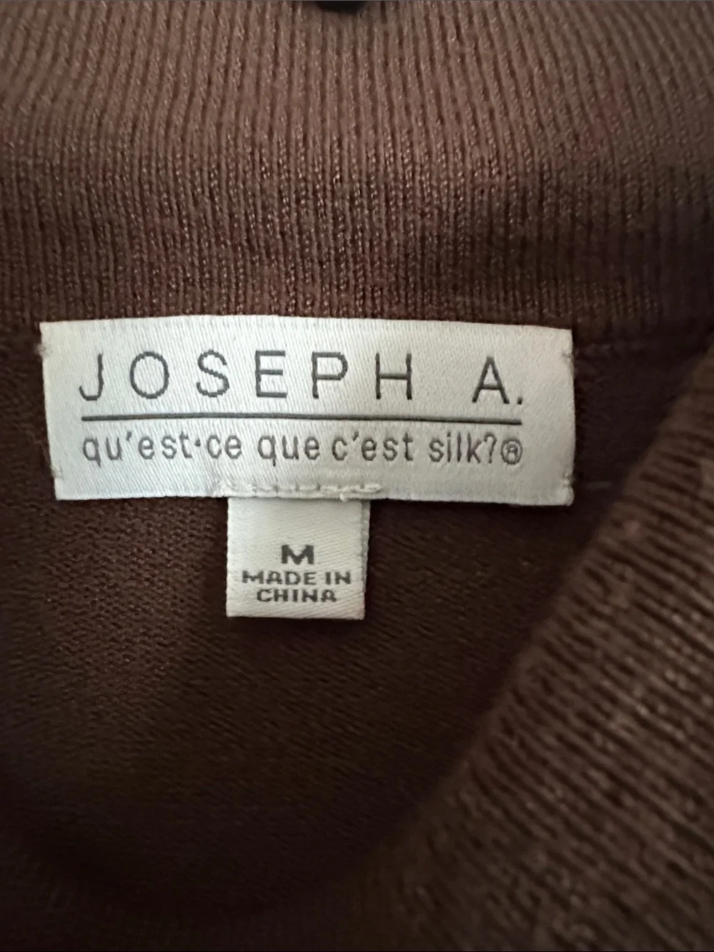 Joseph A. Brown Ribbed Knit turtleneck Sweater